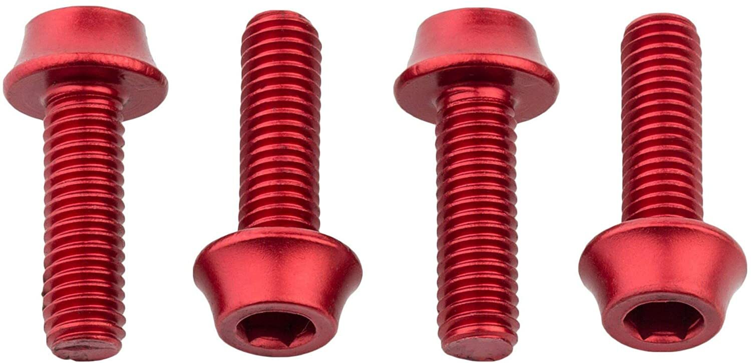 OMNI Racer WORLDS LIGHTEST Alloy Bottle Cage Bolts Set: 4-M5x15mm, 1.2g each!!