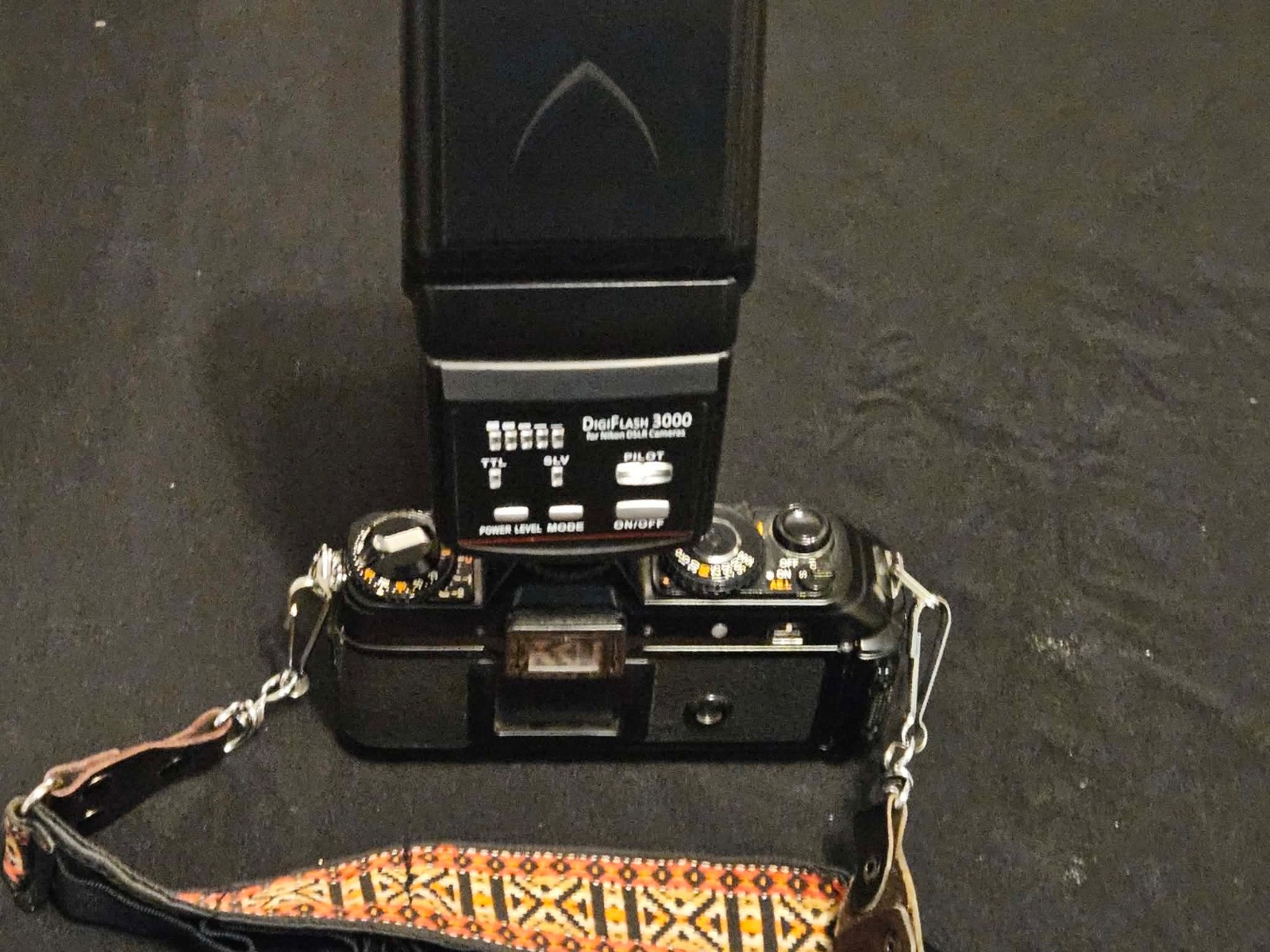 Konica FT-1 Motor 35mm Film Camera w/ Vivitar 70-150mm Lens & Sunpak Flash Test