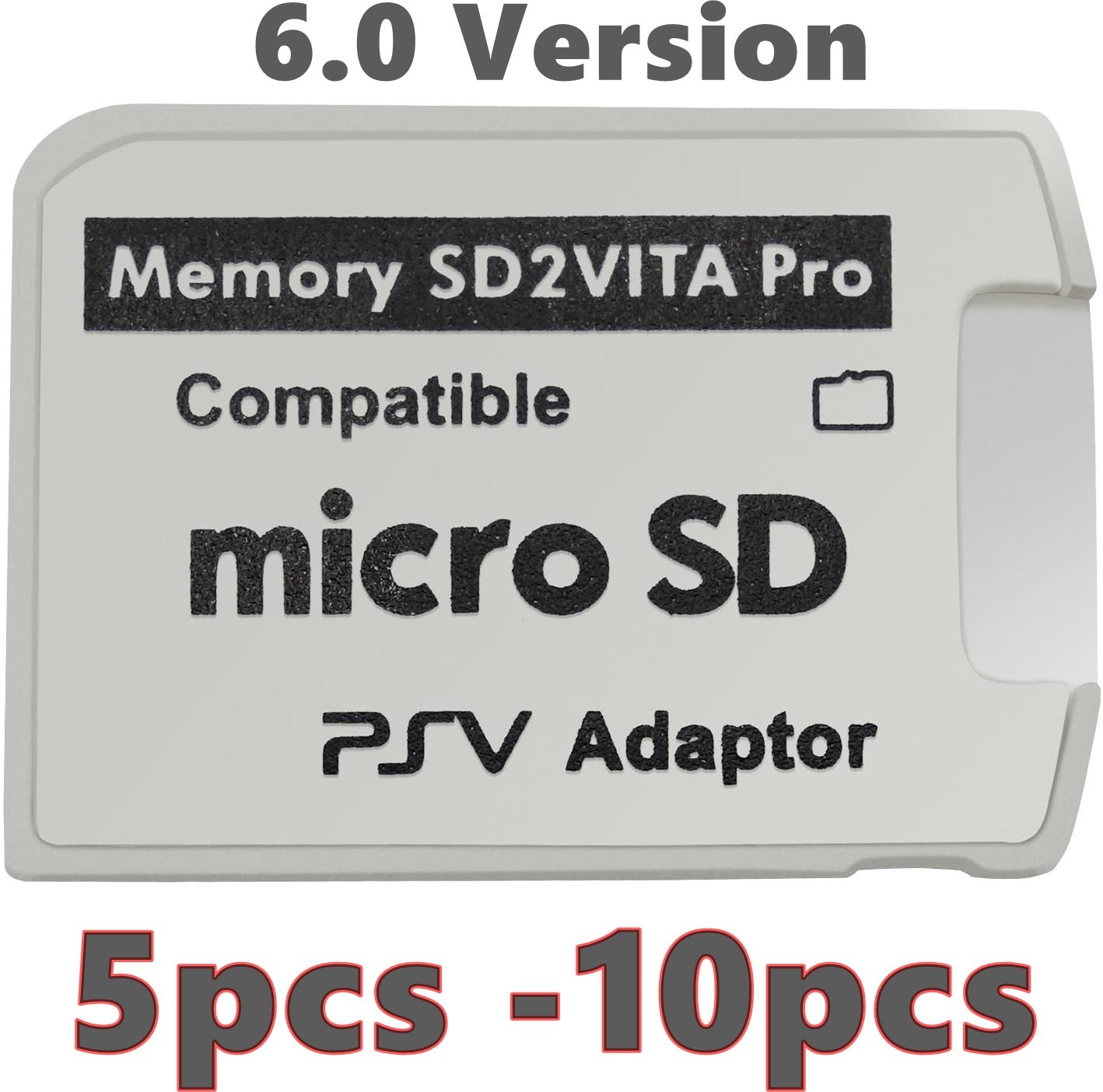 V6.0 Micro SD to Vita Memory Card Adapter SD2VITA V 5.0 For PS PSV 1000/2000 Lot