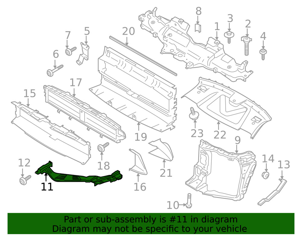 Genuine Porsche Upper Bracket 95B-807-890-C