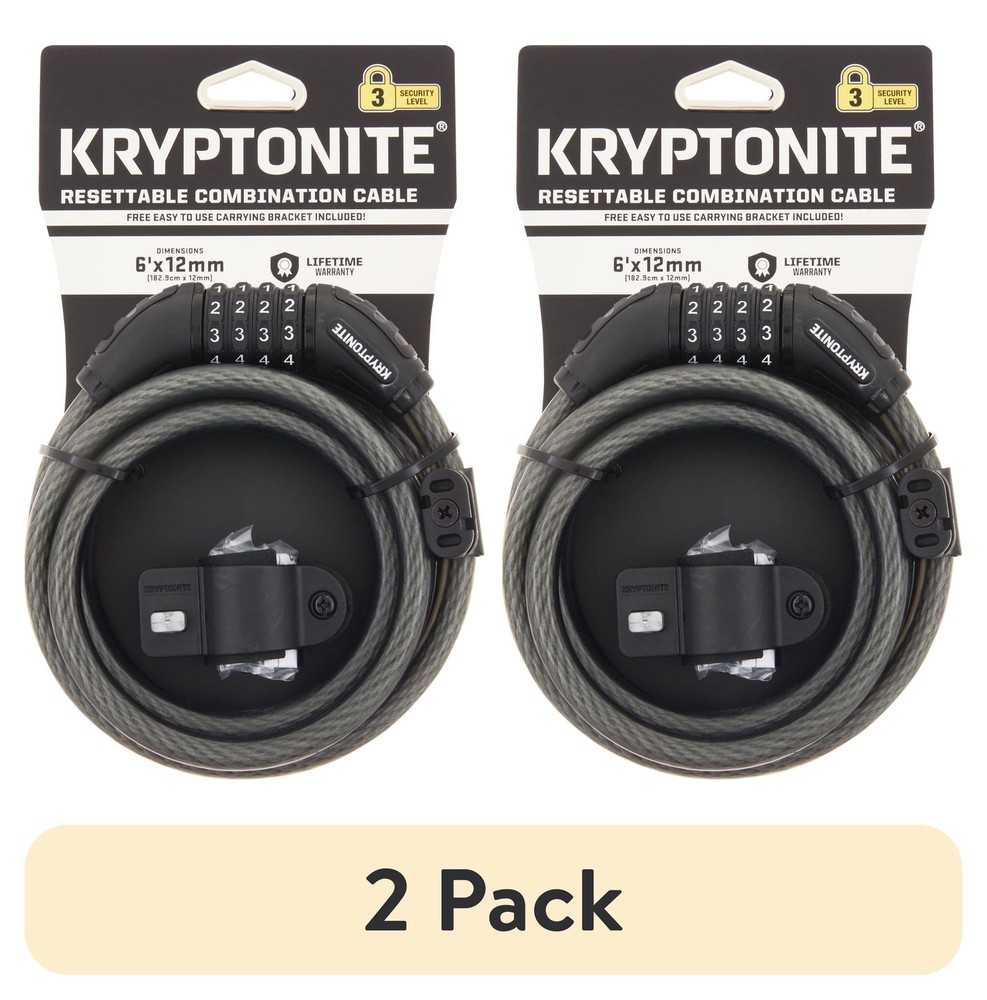 Kryptonite Resettable 12mm Combo Cable Bicycle Lock