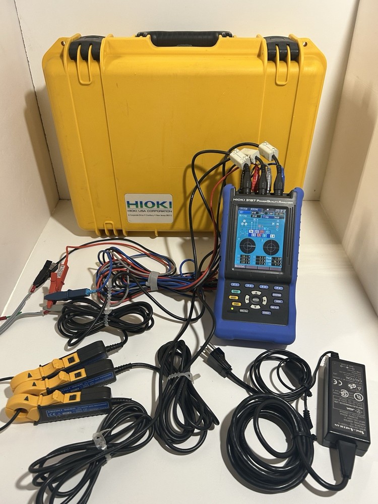 Hioki 3197 Three Phase HandHeld Power Quality Analyzer Meter