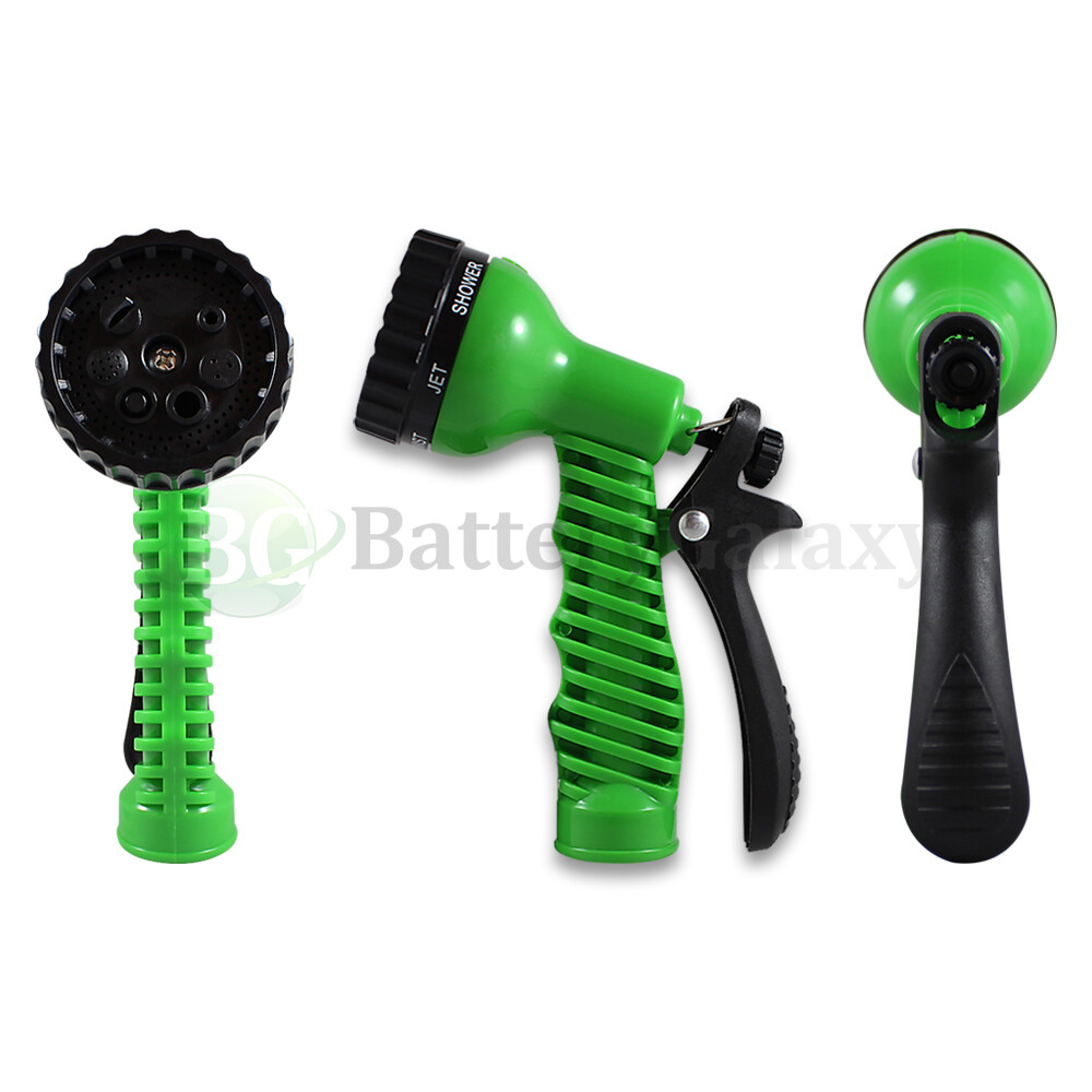 FENZER 2-Pack Adjustable Hose Nozzles | 7 Spray Patterns Throttle | Blue / Green