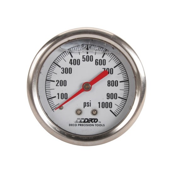 Deco Hydraulic Wheel Load Checker Replacement Gauge, 0-1,000 lbs