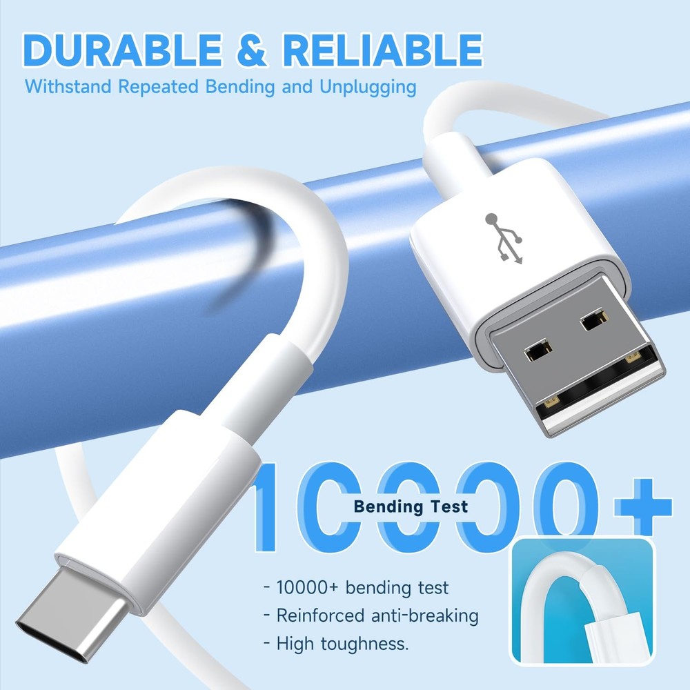 ANLINK 16.4ft/5M Power Cable for Any USB-C Enabled Security 1-Pack, White