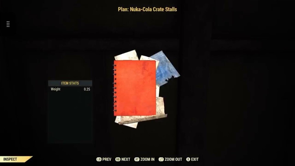 (Xbox) Nuka-Cola Crate Stalls Plan