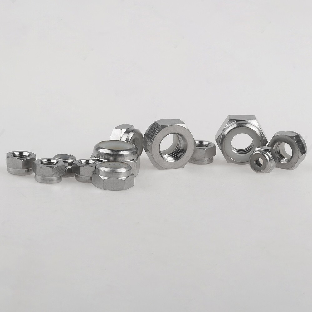 Titanium NYLOC Lock Nut locking Hex hexagonal Nuts Ti Nylon M4 M5 M6 M8