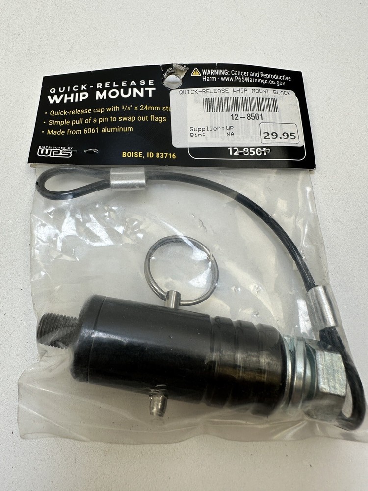 Open Trail OT-WHIP-BLK - Quick Release Whip Mount, Black Quick Release 12-8501