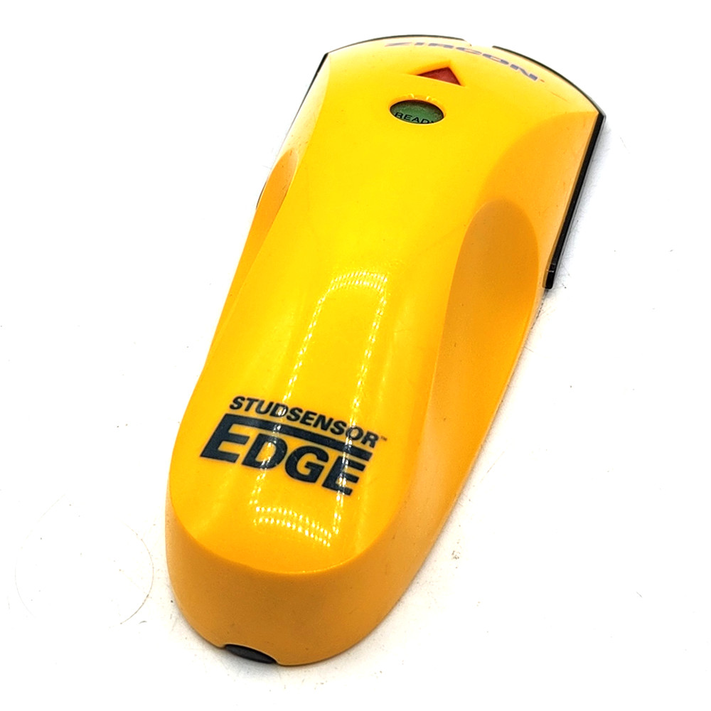 Zircon StudSensor Edge Stud Finder Yellow Black Battery Powered Light Indicators