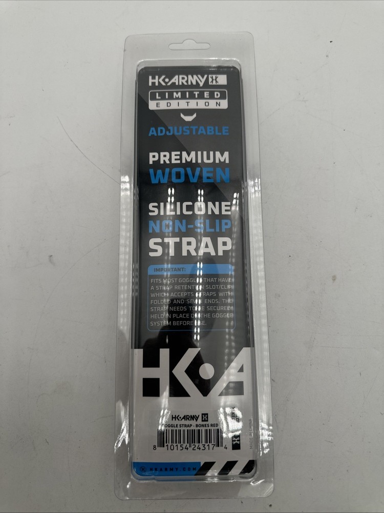 NEW HK Army Universal Goggle Strap - Bones - Red