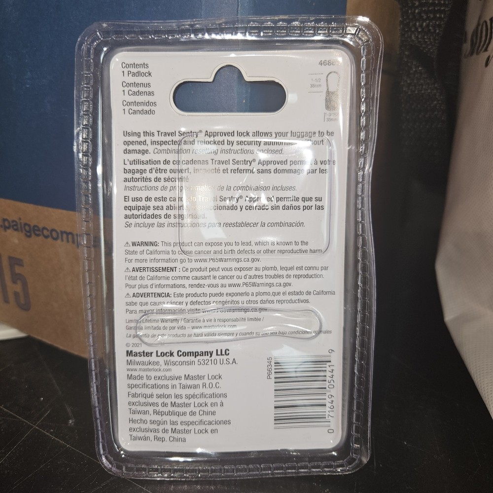 Master Lock Luggage Lock