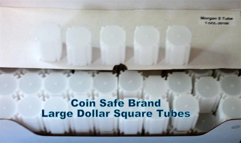20 You Pick-Assorted Sizes COIN SAFE SQUARE TUBES - Cent through Silver Eagle