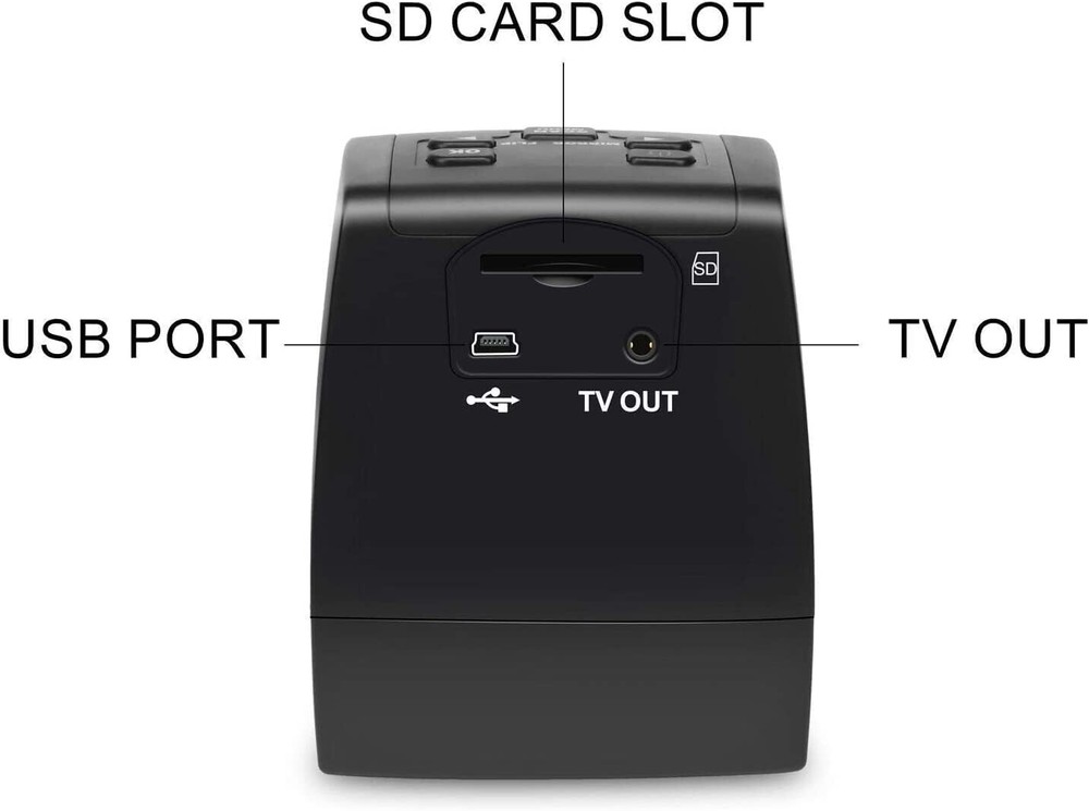 Fast 35mm & Super 8 Film Scanner with 2.4 LCD - Memory & USB Compatible-