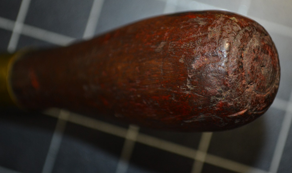 FOLDING DRAW KNIFE - BRASS FERRULES - 10" EDGE