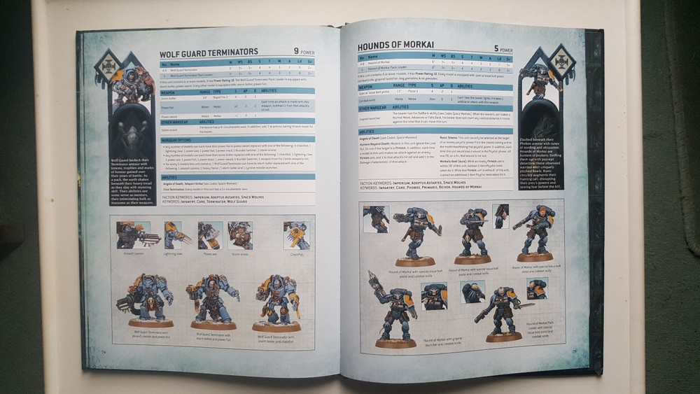 Warhammer 40k Space Wolves 9th Edition Codex Supplement Hardback Book