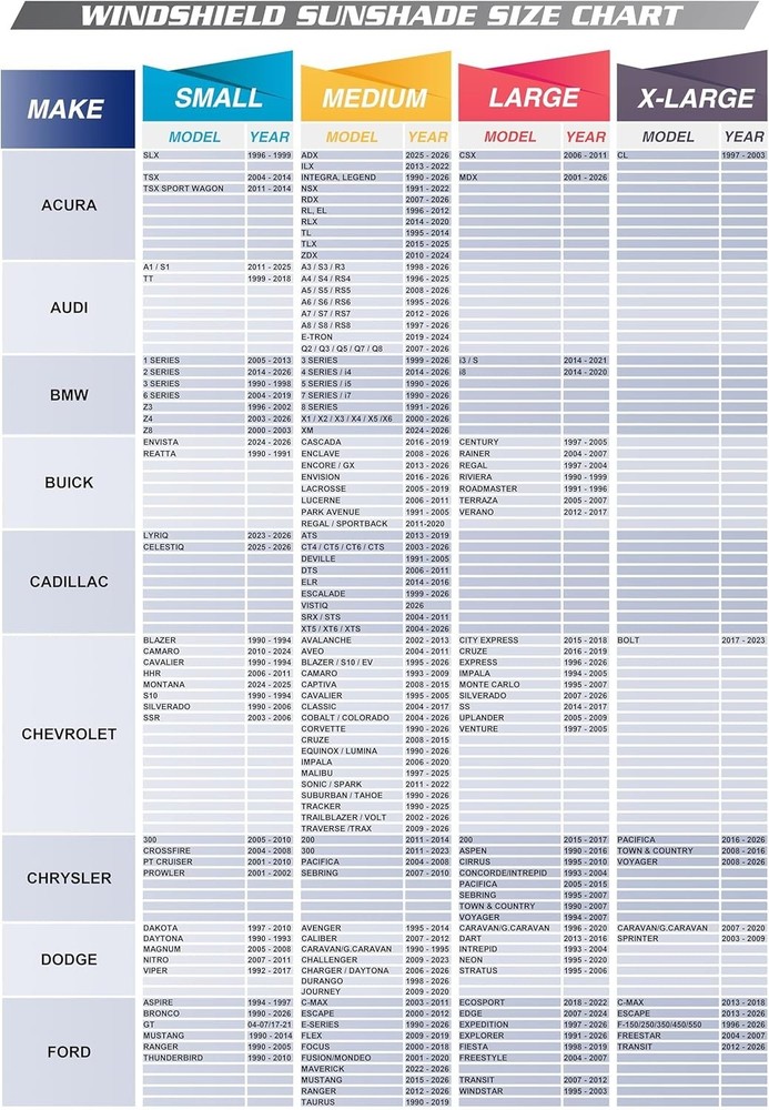 Medium Car Windshield Sunshade UV Heat Blocking Foldable Reflective Cover