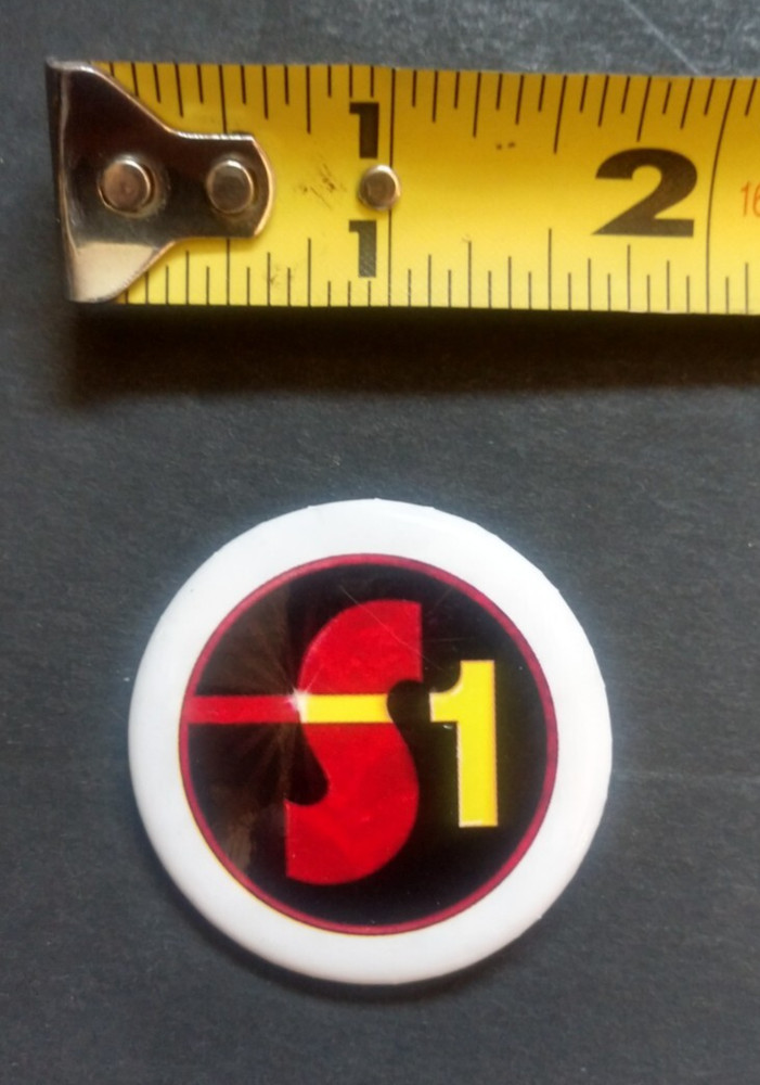 2011 DC COMICS FLASHPOINT PROJECT SUPERMAN  1.5" PROMO PIN-BACK BUTTON