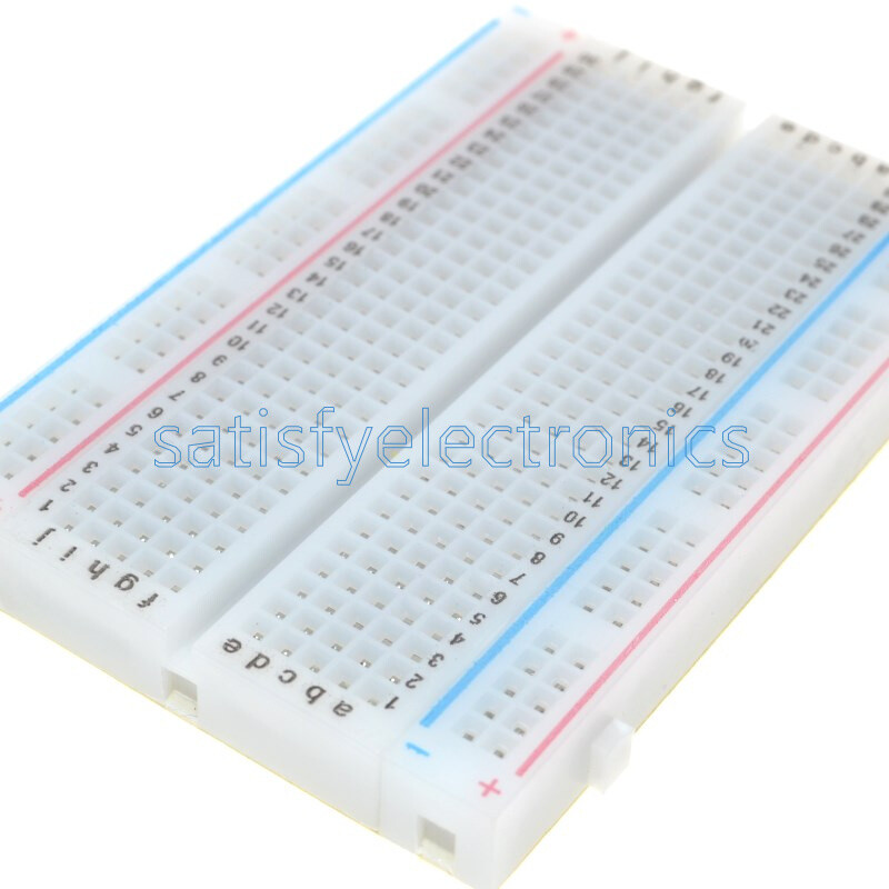 2PCS Mini Universal Solderless Breadboard 400 Contacts Tie-points Available