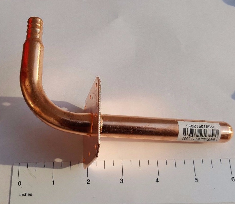 25 Pcs XFITTING Stub Out Elbow w/ Ear, 3-1/2" x 6", Copper, 1/2" PEX