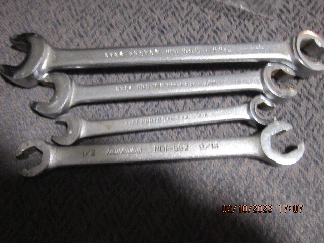 Four Flare Wrenches, Please Read Listing, No Returns