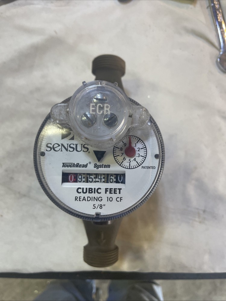 Sensus 5/8 Water Meter Touch Read Display  ( Cleaned And Tested).