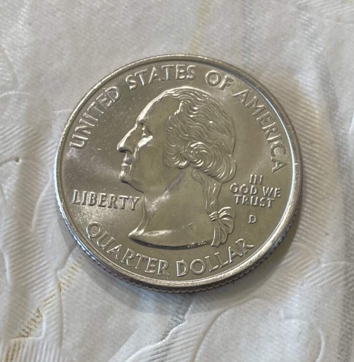 2000-D Virginia State Quarter In Absolute Brilliant Unc.