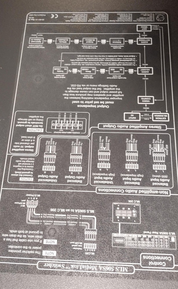 Extron MLS 506SA RGB Component 6 Input Switcher Tested! INCLUDES POWER CORD