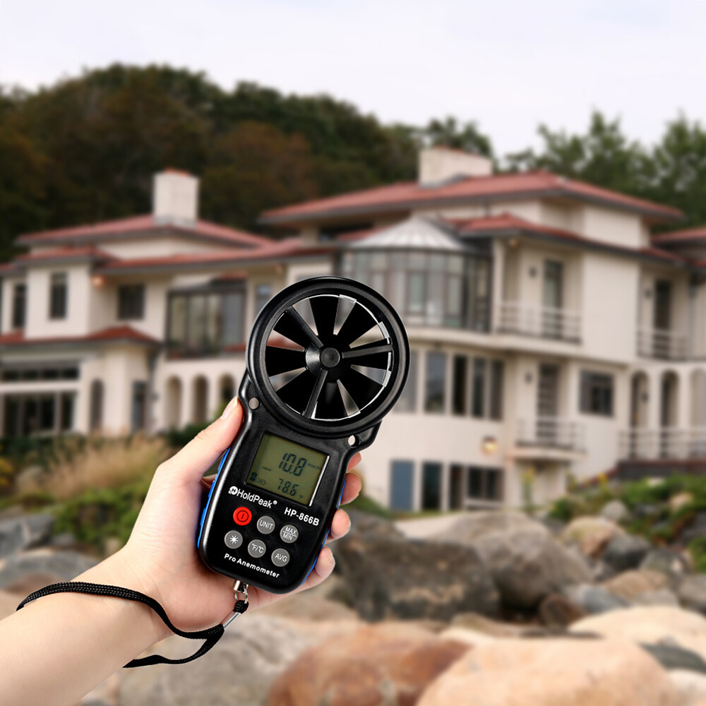 -866B Digital Anemometer Wind Velocity Measuring U8C9