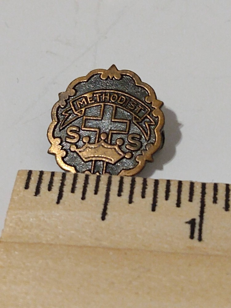 Methodist Sunday School Vintage Religious Lapel Pin