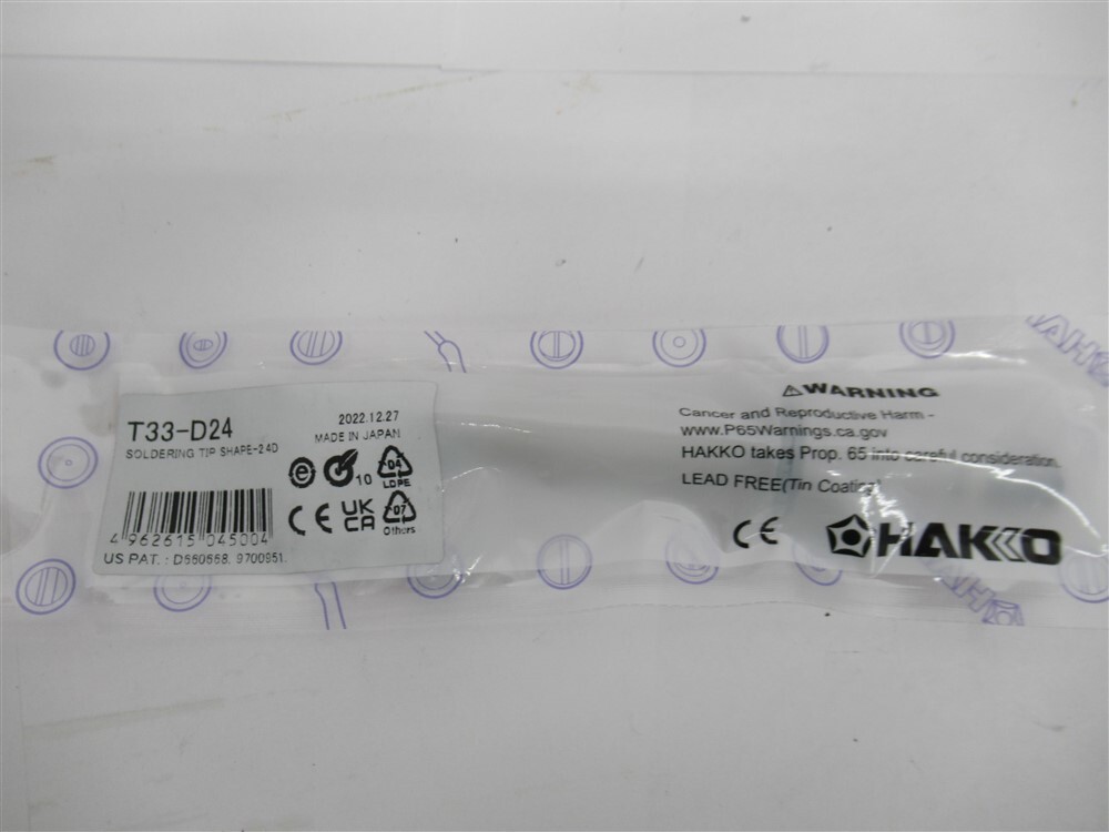 Hakko T33-D24 , 2.4 mm x 17 mm Chisel Soldering Tip