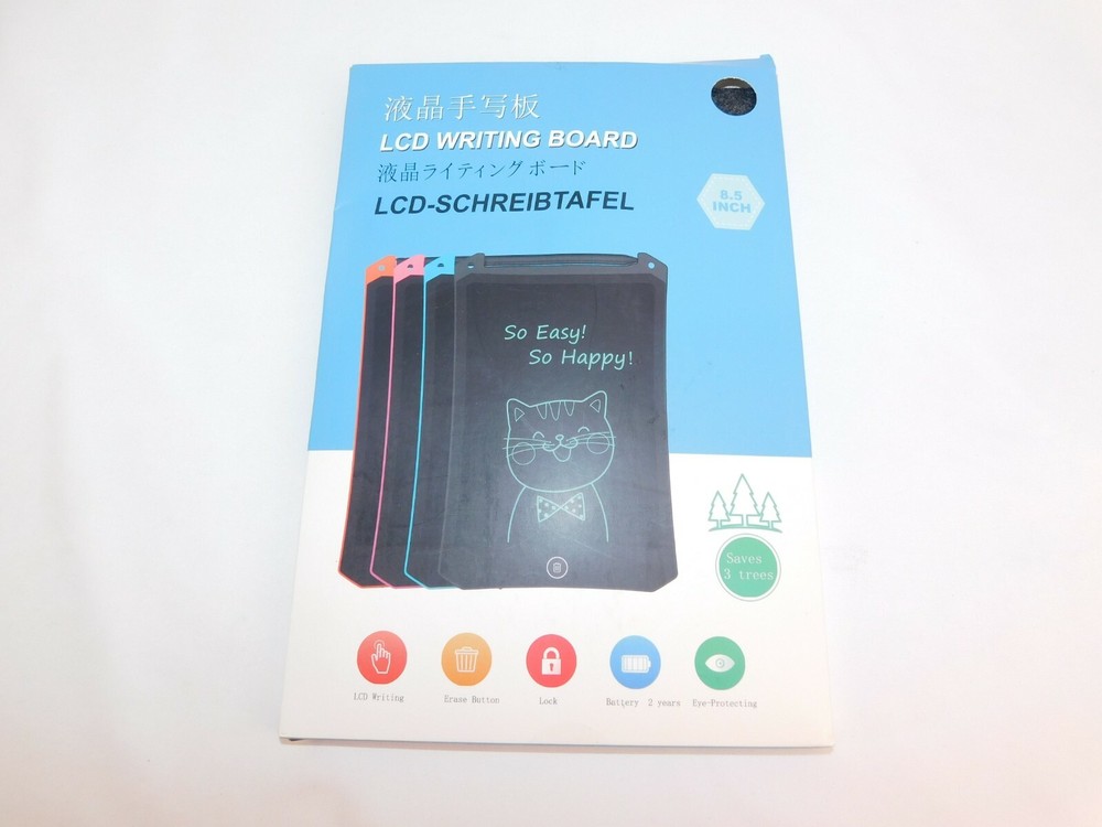 Ultra-Thin LCD Writing Pad Erase Button Drawing Tablet