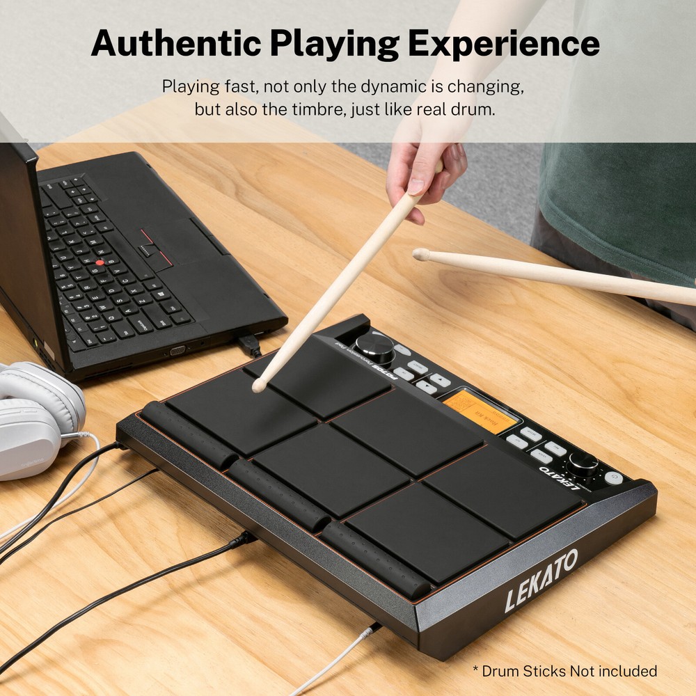 Avatar PD705 Percussion Sample Pad 9-Trigger Electric Drum Multipad USB MIDI