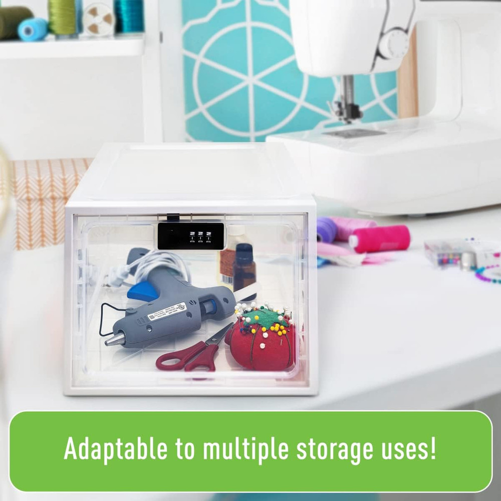 Medication Lockbox, Secure Storage for Medication and Vitamins, Combination Lock