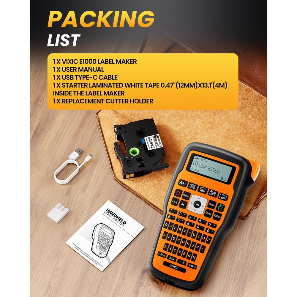 Industrial Label Maker, Label Maker Machine, E1000 PRO Heat Shrink Label Maker