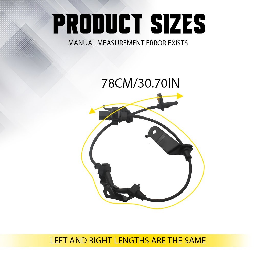 2 ABS Wheel Speed Sensor Front Left & Right for Honda Accord 2008-2012 2.4L 3.5L