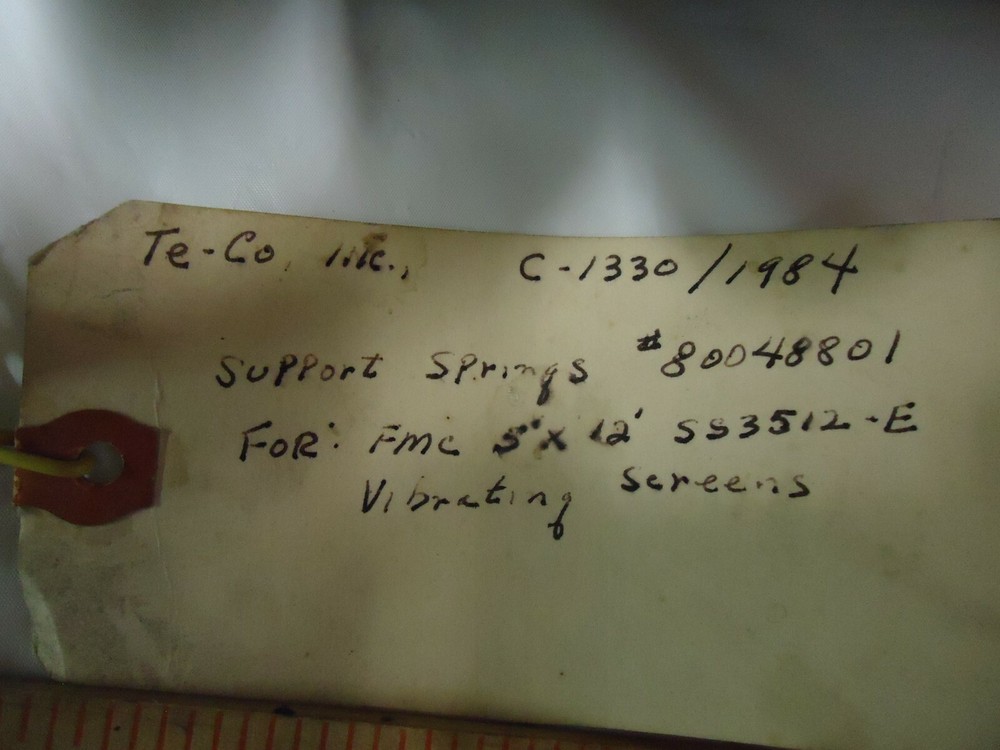 FMC 80048801 SUPPORT SPRING - COIL SPRING FOR SS3512-E VIBRATING SCREEN