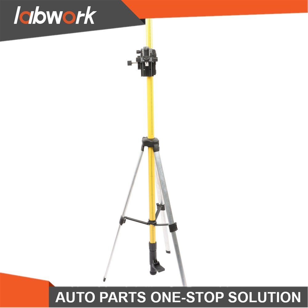 Labwork 12 Ft Laser Level Pole with Tripod Adjustable Telescoping Laser Pole