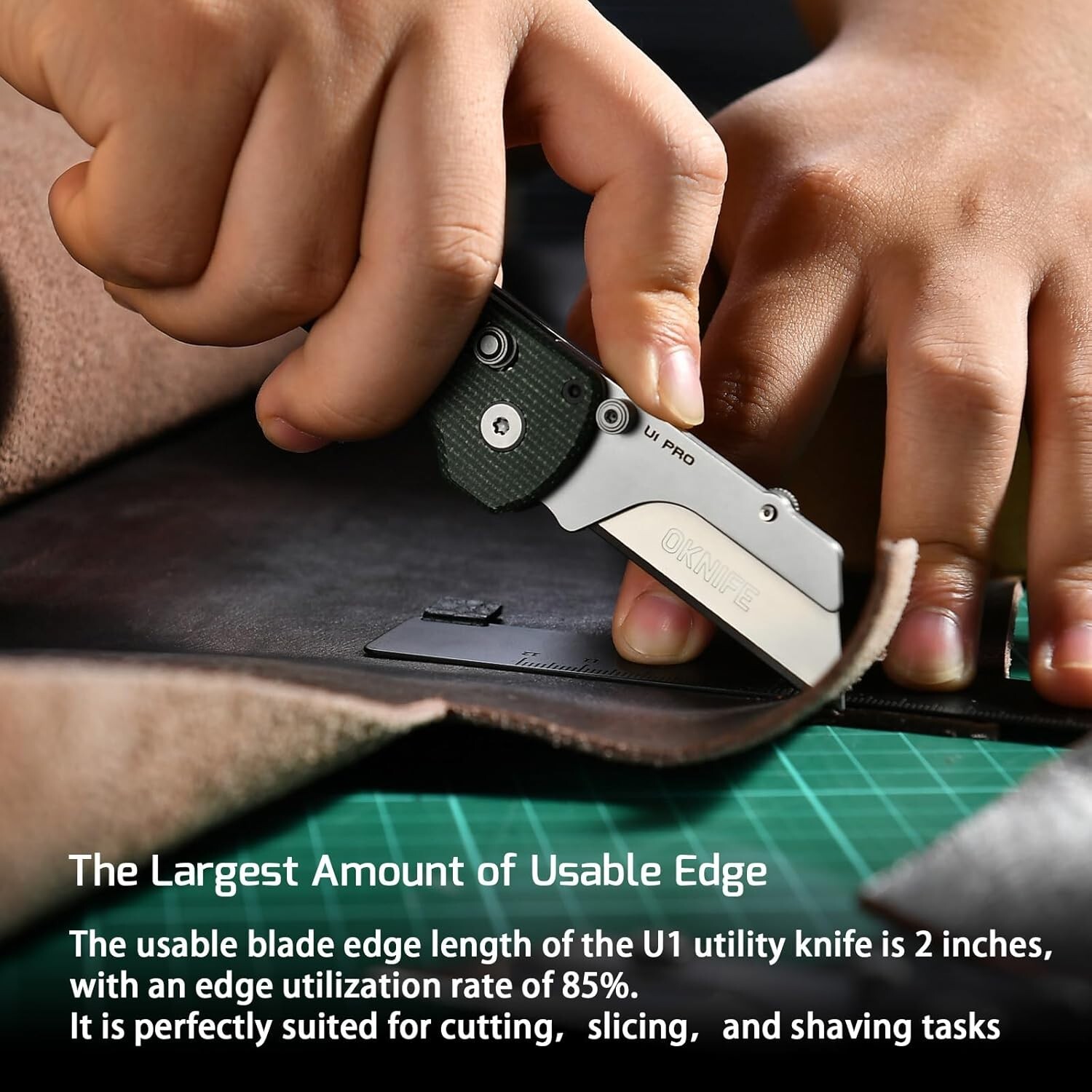 OKNIFE U1 Pro Multitool Folding Utility Knife with Folding Screwdriver Rail Lock