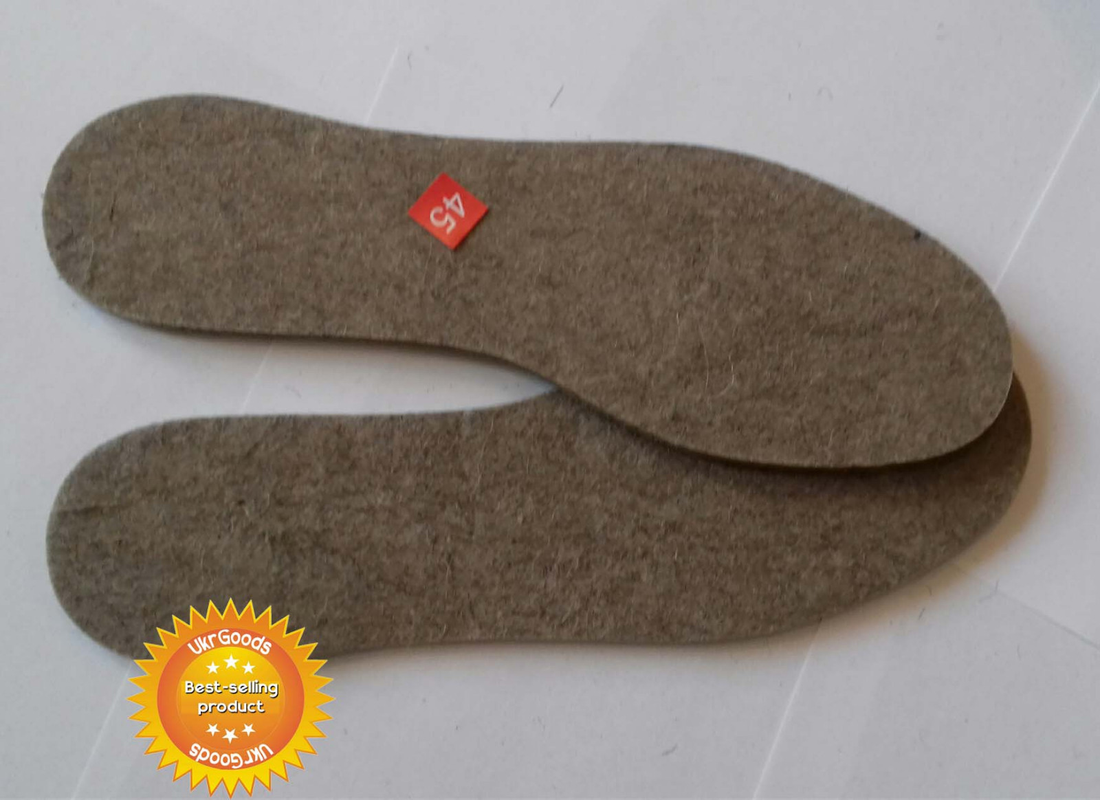 Natural Wool 100% FELT INSOLES SHOES WOMEN MEN ANY SIZES Thickness 5 mm