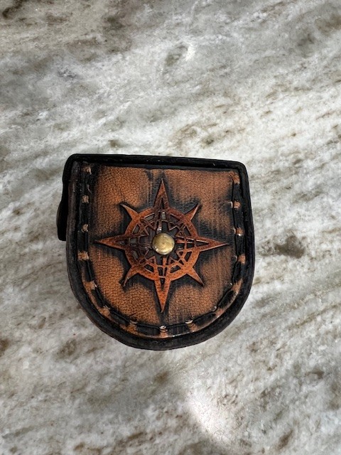 Solid Brass Compass With Case Engraved Camping Hiking Religious