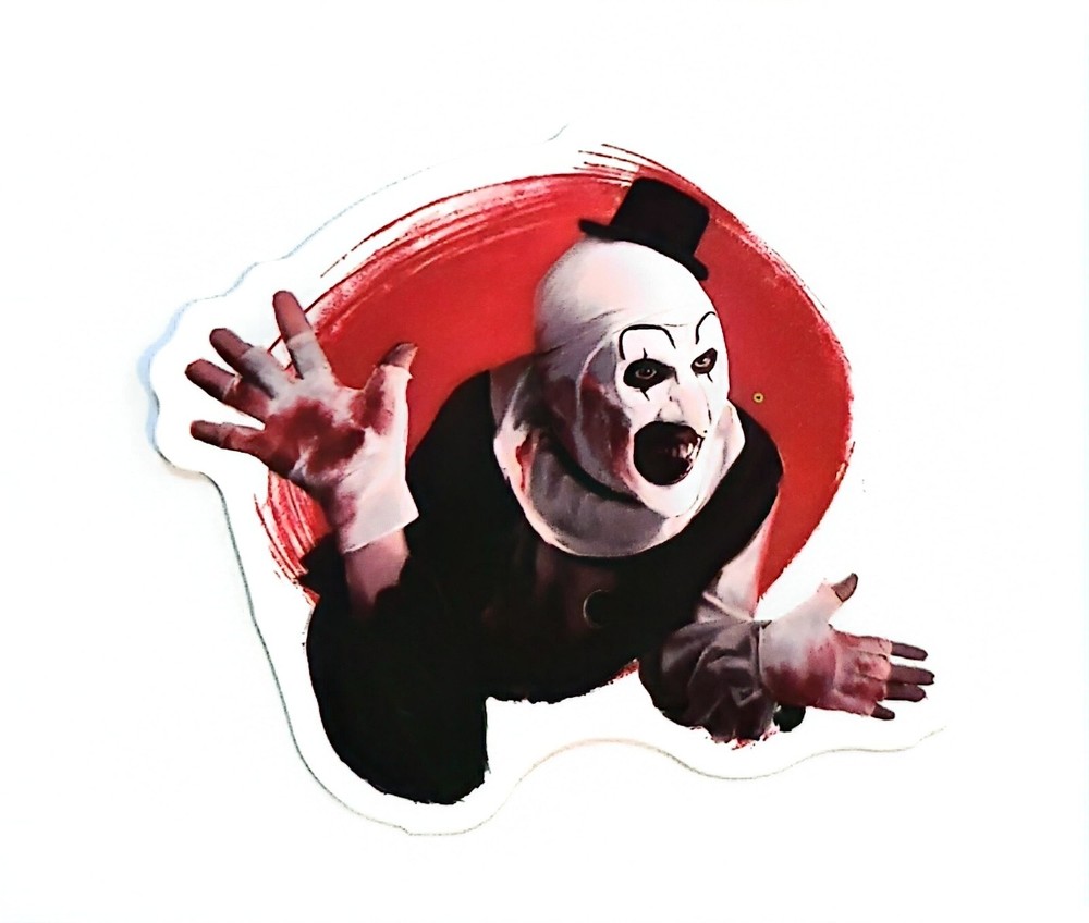 Art The Clown Terrifier Horror Water Resistant Sticker