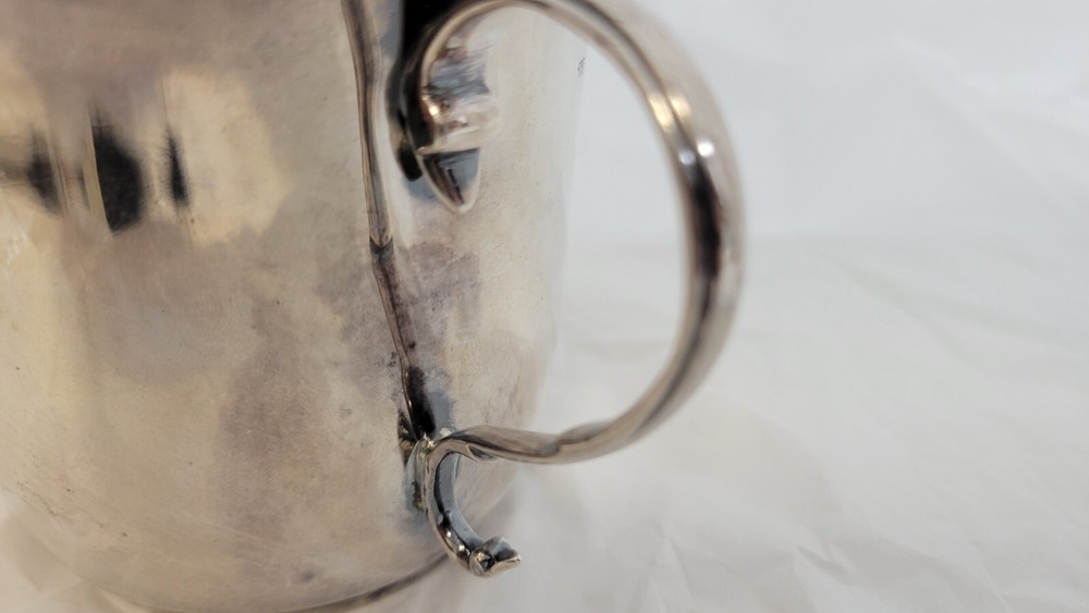 ENGLISH STERLING SILVER 2 HANDLE WEDDING CUP 1893