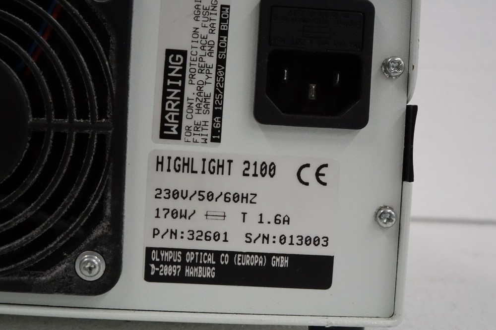 Olympus Europe Highlight 2100 light source