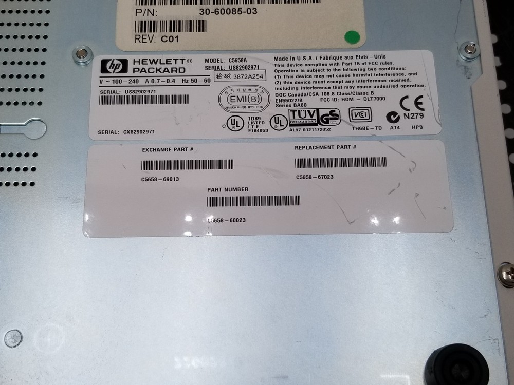 HP Sure Store DLT 70 C5658A
