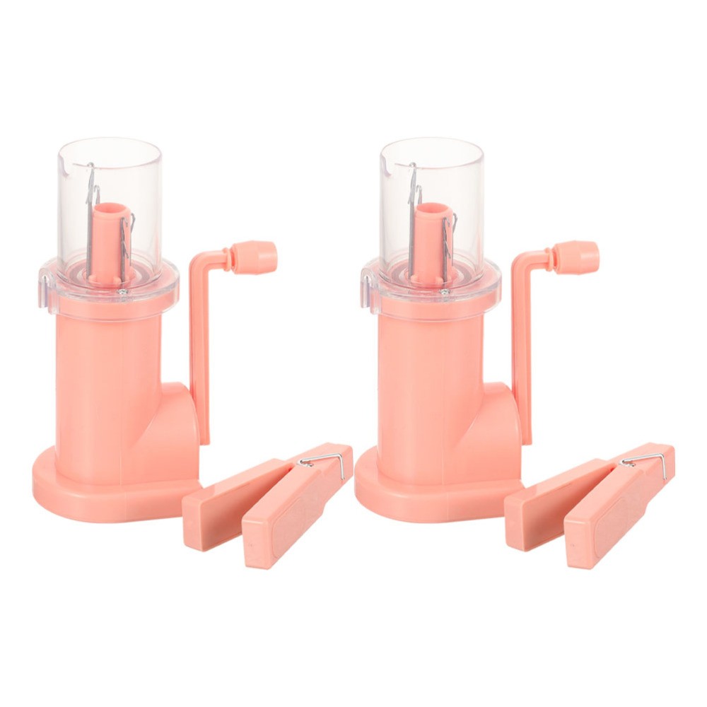 2 Set Household Mini Spool Knitter Handheld Manual Knitting Machine With Clip