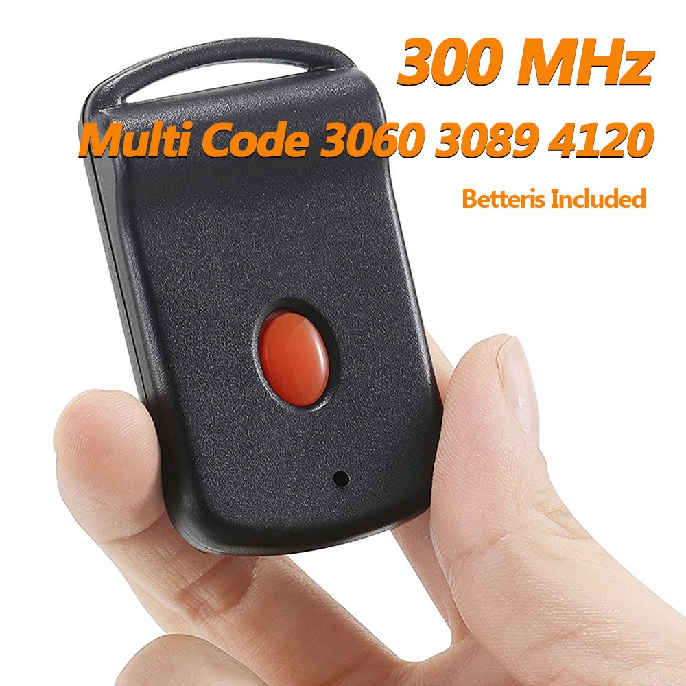 For Linear Multicode Gate Opener Remote 300MHZ 10 Dip Switch Mini Keychain 3089