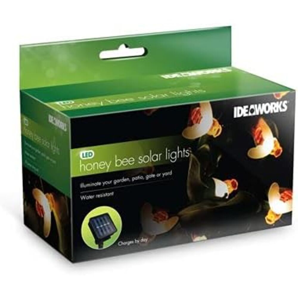 IDEAWORKS JB8365 HONEY BEE SOLAR LIGHTS, 30PC STRING SET