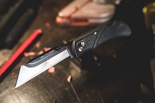 3" Razor-Work Folding Utility Knife - Replaceable Blades, Pocket Clip, 3X Sharp
