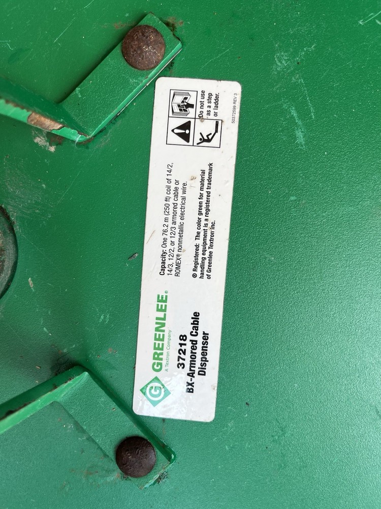 Greenlee BX Armored Cable Dispenser