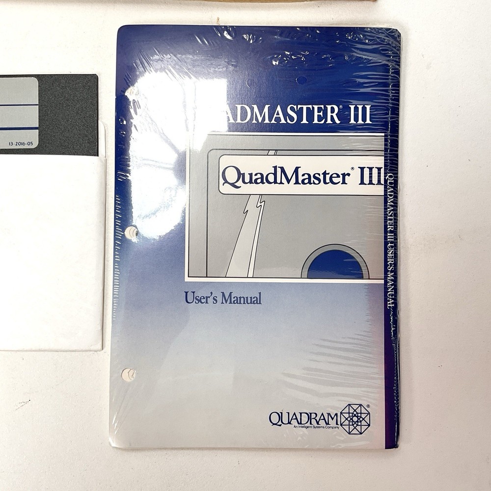 Quadram Quadmaster III Version 3.08 19-2168-02 Vintage Computing - Open Box
